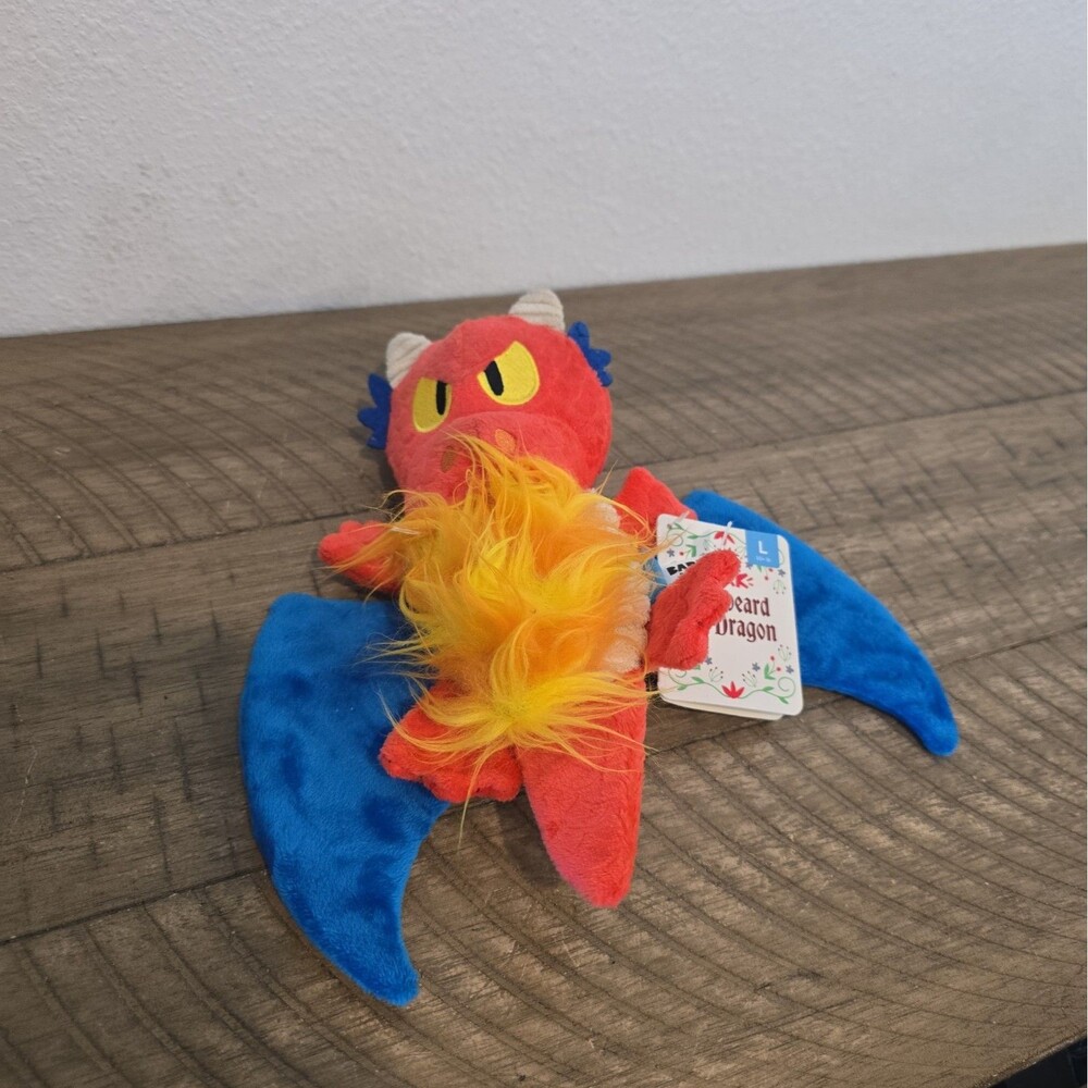 NWT Bark Box Plush Dog Toy Wetbeard the Dragon L 50+
